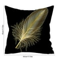 thumbnail image 3 of Japceit Velvet Pillow Cover with Gold Foil Print, Luxury Cushion Case for Bed and Sofa, Soft and Elegant Home Decor Accent, Suitable for Office and Car Use, 3 of 6