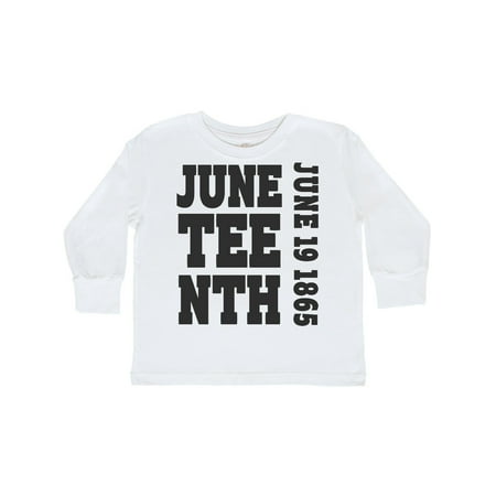 

Inktastic Juneteenth June 19 1865 Gift Toddler Boy or Toddler Girl Long Sleeve T-Shirt