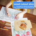 thumbnail image 7 of RENACLIPY Mason Jar Wood Crafts Wooden Mason Jar Shape Slices Beige 5Pcs, 7 of 7