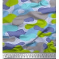 thumbnail image 1 of Soimoi Velvet Fabric Two Tone With Grey Camouflage Printed Craft Fabric by the Yard 58 Inch Wide, 1 of 1