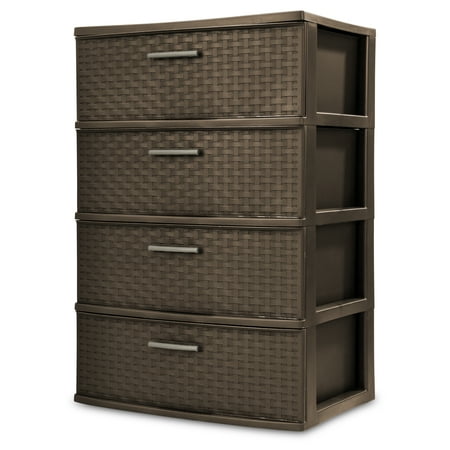 Sterilite, 4 Drawer Wide Weave Tower