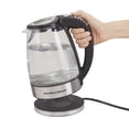 thumbnail image 3 of Hamilton Beach Variable Temperature Electric Kettle, 1.7 L, 6 Temperature Settings, Glass, 3 of 5
