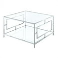thumbnail image 1 of Convenience Concepts Town Square Table Basse Carrée Chromée, 1 of 2