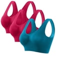 thumbnail image 1 of Fiudx Sujetador Deportivo Sin Aros, Sin Costuras, Almohadillas Extraíbles, para Yoga, Ropa Informal de Verano, para Mujer Activa, Ligero, Suave y Cómodo., 1 of 4