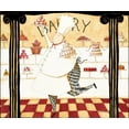thumbnail image 2 of DiPaolo, Dan 31x26 Black Ornate Wood Framed with Double Matting Museum Art Print Titled - Love To Cook, 2 of 4
