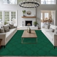 thumbnail image 3 of Large Area Rugs for Living Room Bedroom, Dark Green Plaid 8'x10' Rug Washable Carpet Runner Indoor Outdoor, Country Vintage Abstract Striped Lattice Non Slip Floor Mats Rug for Kitchen, Patio, 3 of 8