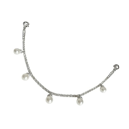 FENOHREFE Elegant Detachable Beaded Shoe Heel Charm Stylish Back Heel Pendant Shoe Heel Accessory Beaded Heel Jewelry for Women