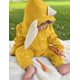 thumbnail image 4 of Disfraz AGQT para bebés y niños, mameluco con orejas de conejo, amarillo, de 3 a 6 meses, 4 of 7