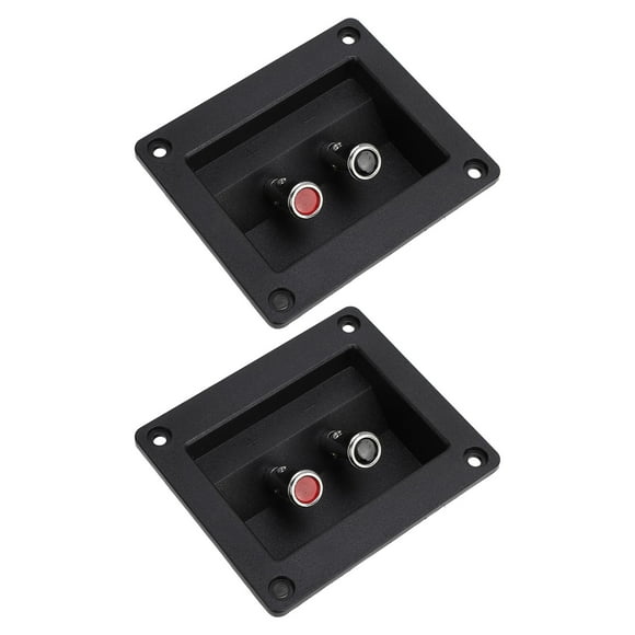 Subwoofer Box Terminal Cup, Push Type Square Speaker Box Terminal with Screws for Car RV Boat