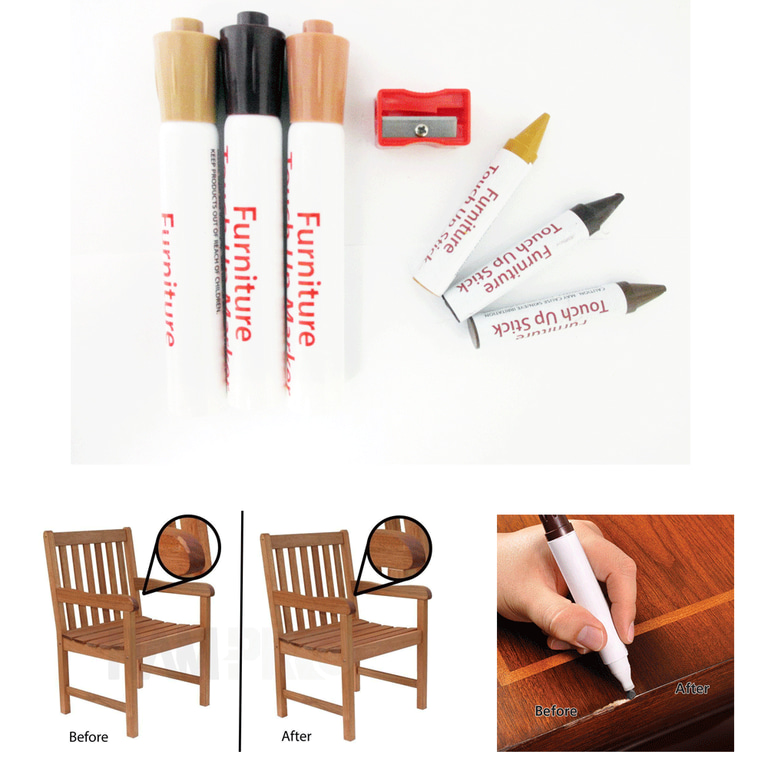 6 Pc Furniture Touch Up Marker Pen Wood Wax Scratch Repair Filler Remover  Fix, 1 - Kroger