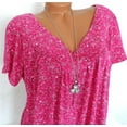 thumbnail image 4 of Pimfylm Soft Fasion Ladies Tops And Blouses Blouses For Women Fashion Hot Pink S, 4 of 5