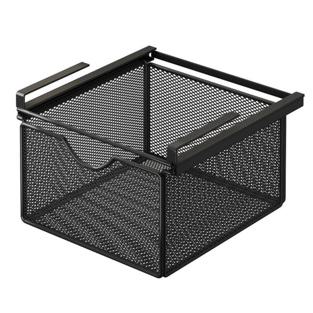 Cajón colgante debajo del gabinete, resistente, decorativo, cesta extraíble para cajón colgante L