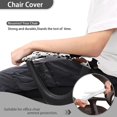 thumbnail image 3 of SCRAWLGOD Stretchable Office Chair Armrest Slipcovers Comfy Chair Arm Rest Covering Universal Protectors for Desk and Computer Chairs, 4 Pcs Set, Cow Print Splash Brown Black White, 3 of 6