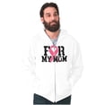 thumbnail image 5 of Breast Cancer BCA Pink Ribbon for Mom Zip Up Hoodie Men's Women's Brisco Brands L, 5 of 6