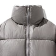 thumbnail image 5 of successthop Winter Puffer Jackets for Women Quilted Oversized Plus Size Outwear with Pockets Zip Coat Winter Clothes Gray, 5 of 6