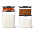 thumbnail image 3 of Rubbermaid Brilliance Tritan Airtight Pantry Food Storage 8-Pc Set, 2.8 Qt, Dishwasher Safe, 3 of 12