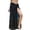 A-Black796, variant on XIAONU Sheer Wrap Skirt For Women Tie Front Split Maxi Skirt Lightweight Breezy Beach Skirts