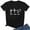 Black, variant on Fashion Womens Cross Faith Love Graphic Cute Funny T Shirt Round Neck Tees Gift Ideas Black Tshirt