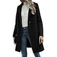 thumbnail image 5 of Lindreshi Jackets for Women Casual Fall Women Casual Long Sleeve Loose Fashion Buttons Solid Coat, 5 of 8