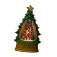 thumbnail image 2 of Sharprepublic Christmas Snow Globe Christmas Ornament Night Light Christmas Tree Music Box Santa and Reindeer, 2 of 8