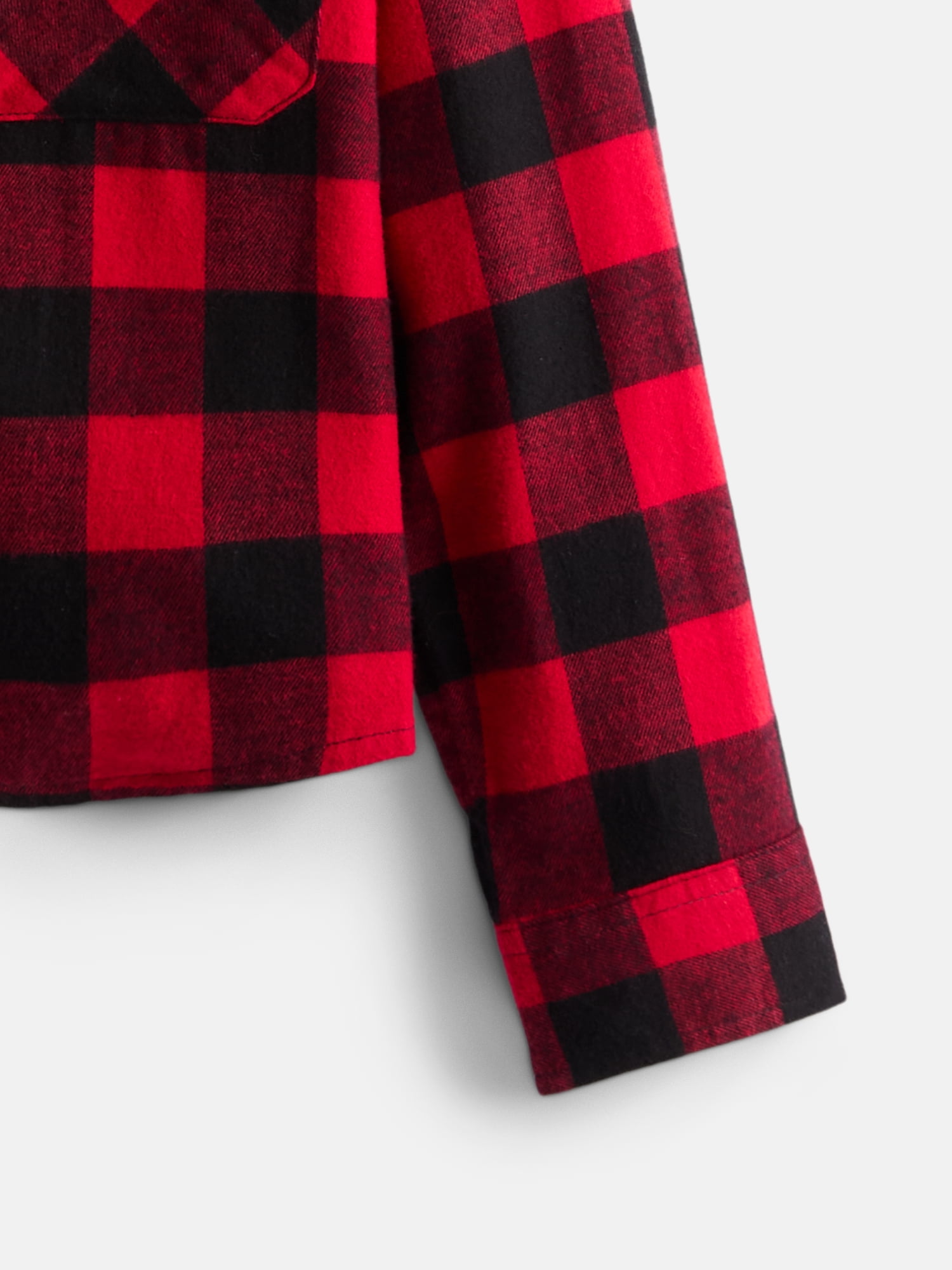Wonder Nation Boys' Flannel Shirt with Long Sleeves, Sizes 4-18