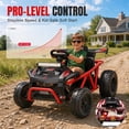 thumbnail image 4 of 36V Ride On Car for Big Kids, Battery Powered Ride on Toy with Bluetooth, Music, Rear Wheel Spring Suspension, Max 9.3 MPH, Kids Electric Vehicle for Boys Girls, 4 of 8