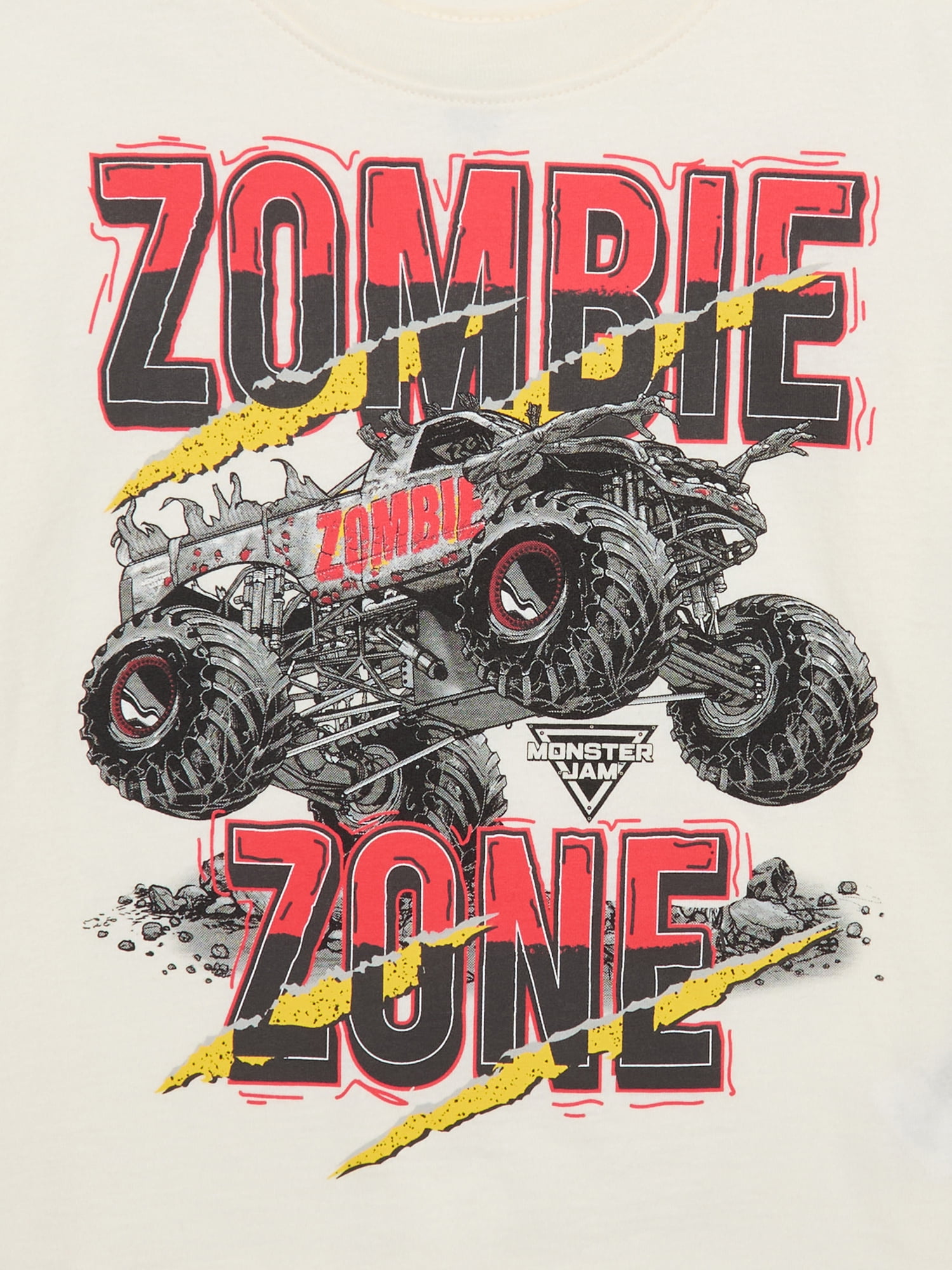 Monster Jam Toddler Boys Zombie Zone Graphic T-Shirt with Short-Sleeves, Sizes 12M-5T