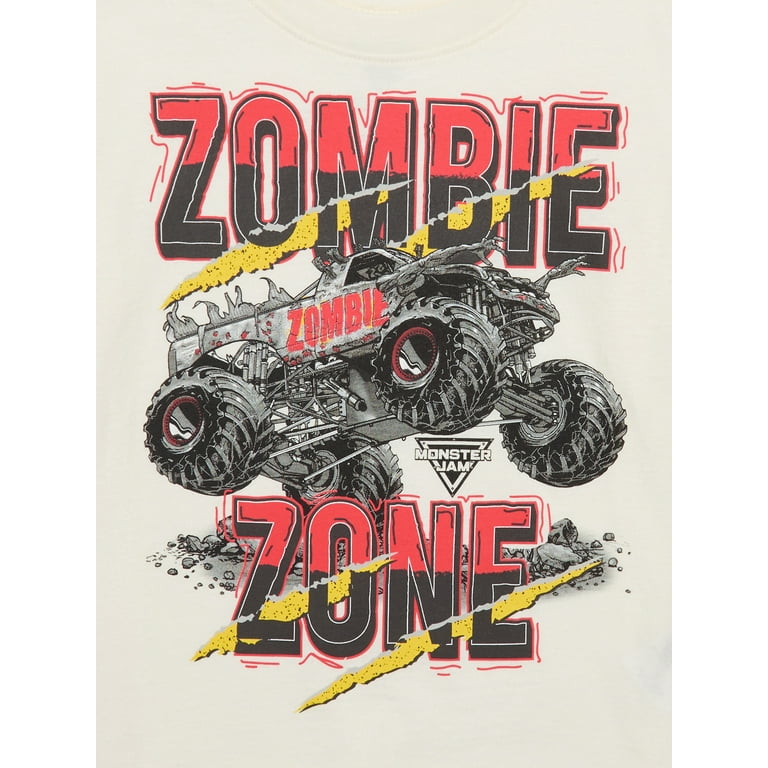 Monster Jam Toddler Boys Zombie Zone Graphic T-Shirt with