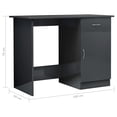 thumbnail image 4 of vidaXL Desk High Gloss Grey 100x50x76 cm Engineered Wood, 4 of 5