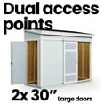 thumbnail image 3 of Handy Home Products Cambria 10 ft. x 4 ft. Wood Shed with Sliding Barn Door (Floor Included), 3 of 6