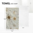 thumbnail image 4 of Nawy Sun Moon Star Towels - Modern Decorative Tea Towels for Kitchens, Bathrooms, Showers - 2 Pack 27.5*16in, 4 of 6