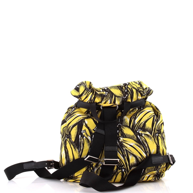 Pre-Owned Double Front Pocket Backpack Printed Tessuto  display picture 1