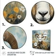thumbnail image 3 of Designart "Yellow Goat Blooms in a Meadow" Animals Wall Art - Modern Yellow Goat Entryway Wall Art, 3 of 6