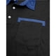 thumbnail image 3 of Blusa y camisa de manga larga con cuello vuelto para hombre, estilo casual, con bloques de color, de poliéster y manga larga., 3 of 7