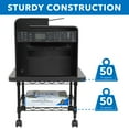 thumbnail image 4 of Mount-It! Under Desk Printer Cart Stand with Wheels, 4 of 9
