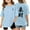 Light Blue, variant on Children Graphic T Shirt Casual Loose Fit Short Sleeve Tee with Print Comfortable Blend Top for Kids Toddler and Youth Girls Top Pack Baby Girls Tops Toddler Girl Long Sleeve Shirt 6 Birthday Shirt