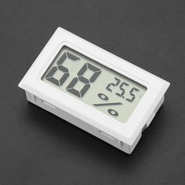 Termómetro Higrómetro Higrómetro Digital Incorporado Termómetro Humedad Temperatura Monitor Con Sonda Incorporada Blanco