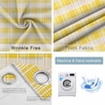 thumbnail image 2 of Yellow Plaid Striped Blackout Curtains for Bedroom, Farmhouse Checkered Modern Abstract Art Thermal Insulated Kitchen Drapes with Grommets, Light Blocking Window Treatment, 2 Panels 42" x 45", 2 of 7
