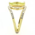 thumbnail image 4 of Gold Womens Ring Green Marquise Stainless Steel Anillo Color Oro Para Mujer Acero Inoxidable, 4 of 5