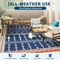 thumbnail image 2 of Danolapsi Waterproof Outdoor Rug,8x10ft Plastic Straw Rug for RV Camping,Large Floor Mat and Rug for Outdoors,Outside Carpet,Outside Outdoor Area Rug for Rv,Deck,Camper,Picnic, 2 of 6