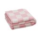 thumbnail image 1 of Yuarrent Manta de punto a cuadros vintage, suave y cómoda, para un ambiente acogedor, fácil cuidado y limpieza Juegos de cama rosa, 1 of 6