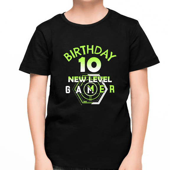 10th Birthday Shirt Boys Birthday Shirt Gamer 10th Birthday Gamer Shirts for Boys Birthday Shirt