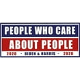thumbnail image 1 of People Who Care About People Campaign Sign Vinyl Sticker Car Window Bumper Decals for Trucks Vans Laptop Wall Window - Removable Waterproof/Round Peel and Stick Graphic Designs Size (12x30 inch), 1 of 1