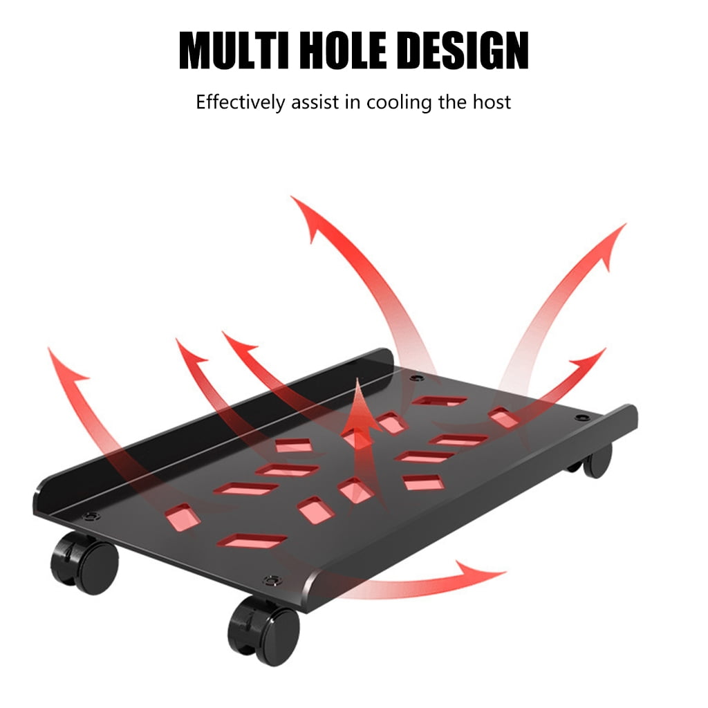 Computer Tower Stand Adjustable Mobile CPU Stand CPU Holder PC Tower Stand with Wheel PC Floor Risers Stand Computer