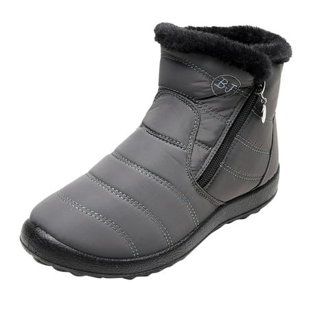 

Fall Savings Clearance Deals 2022! Juebong Women s Winter Warm Waterproof Cotton Shoes Nylon Snow Ankle Short Boots Botas
