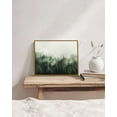 thumbnail image 6 of Drsoum Framed Canvas Wall Art Vintage Classical Oil Painting Green Pine Tree Forest Room Decor for Bathroom Bedroom Living Room - 11x14in Natural Framed, 6 of 7