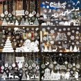 thumbnail image 3 of Pegatina de pared de Feliz Navidad, Ventana de vidrio para decoraciones navideñas, decoración de pared de sala de estar para el hogar, pegatinas de Año Nuevo 2022, 3 of 4
