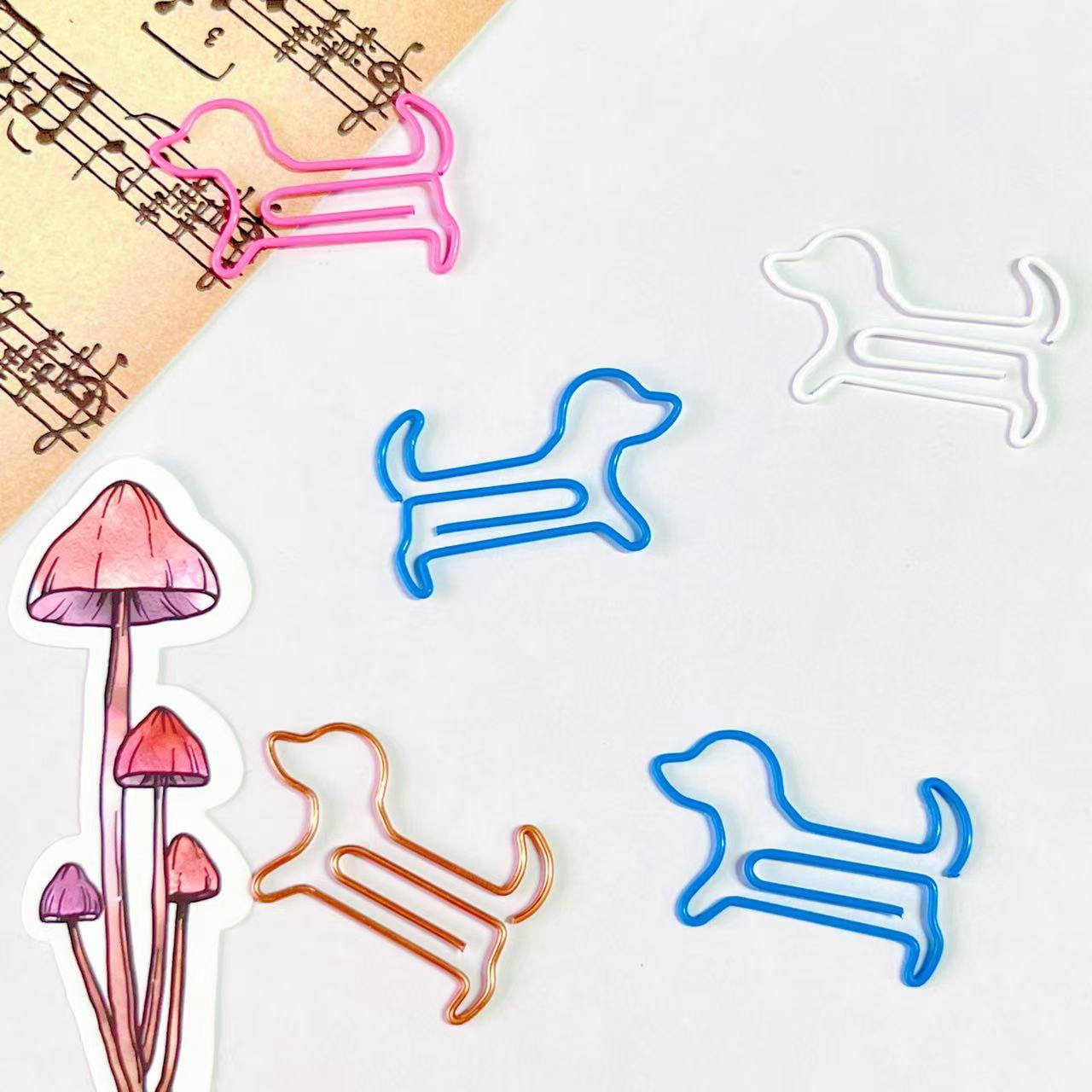 140pcs High-quality Cute Paper Clips with Metal Coating - Office Supplies, Paper Clips, Folders, Bookmark Clips, Multi-color, Metal Paper Clips for Office Supplies, , Novelty Clips