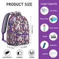 thumbnail image 3 of Cute Butterfly Backpack for Student School Bag with Floral Print Colorful Artistic Pattern Aesthetic Design, 3 of 6