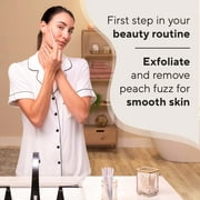 Finishing Touch Flawless Dermaplane Facial Exfoliator and Hair Remover, Facial Hair Removal for Women, 6 Count